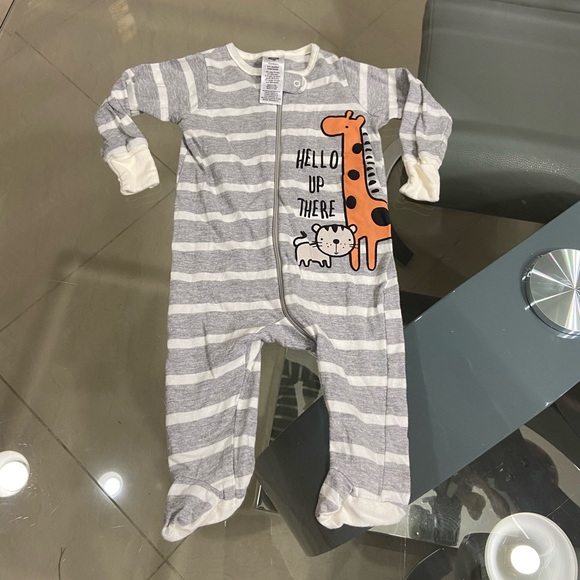 Gerber Baby boy bundle of 7 zip up jumpsuits size 0-3 months - Picture 4 of 8